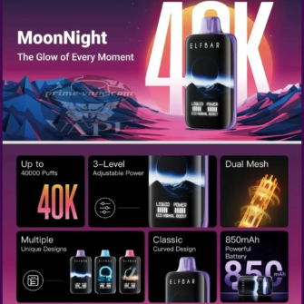 Elfbar MoonNight 40000 Tiri | Sigaretta Elettronica Usa e Getta con Display