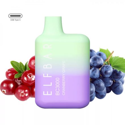  ELF BAR BC3000 - MIRTILLO UVA 5% - RICARICABILE