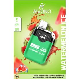 Aivono 8000 - Nicotine Free 0% vape monouso con gusto ghiaccio all'anguria e 8000 puff