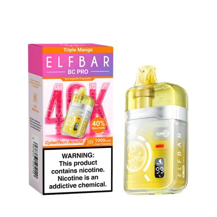 ELF BAR BC40000 PRO - TRIPLE MANGO 5% - RECHARGEABLE