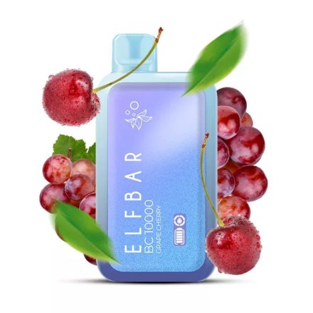 ELF BAR BC10000 Sigaretta Elettronica Usa e Getta Pod 10000 Tiri Uva Ciliegia