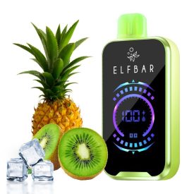ELF BAR FS18000 vape monouso con gusto ghiaccio al kiwi e ananas e 18000 puff