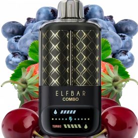 ELF BAR COMBO vape monouso con gusto mirtillo lampone e ciliegia e 25000 puff