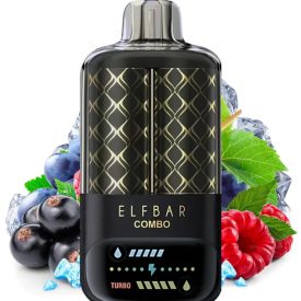 ELF BAR COMBO vape monouso con gusto ribes nero lampone e uva e 25000 puff