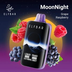 Elf Bar MoonNight sigaretta elettronica usa e getta 5% - Gusto Uva Lampone