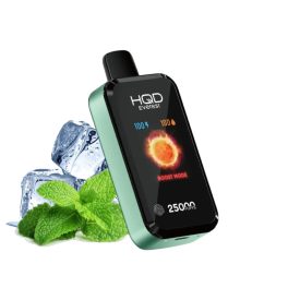 HQD Everest sigaretta elettronica usa e getta con gusto Miami menta e 25000 tiri